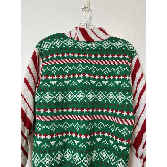 33 Degrees Unisex Christmas Sweater Vest Bow Tie Mock Neck Size M - Picture 7 of 13